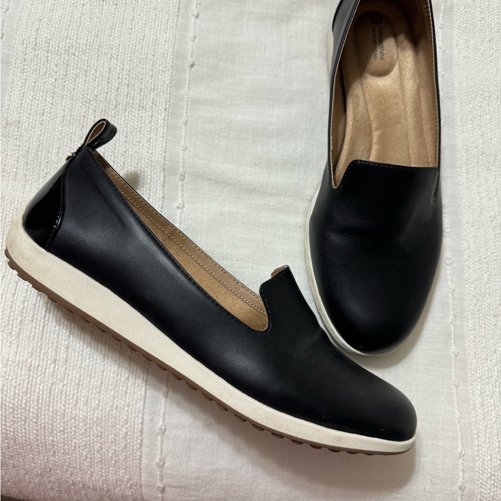 Gianni Bernini Women’s Black Loafers. Sz 10